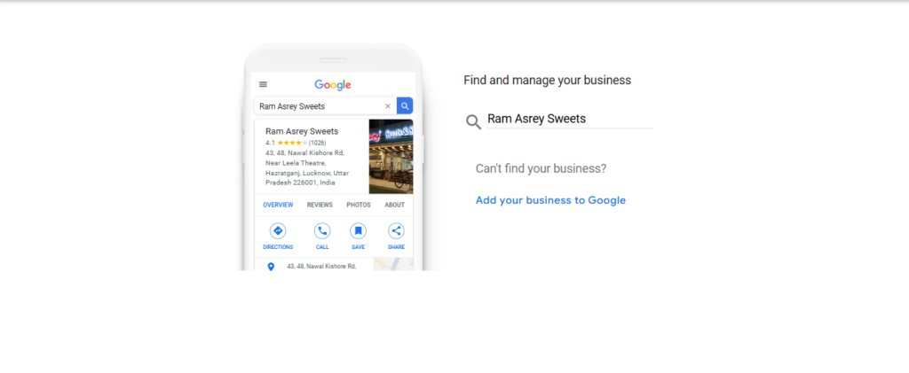 Setup flowchart showing steps to use Google Small Business Tools for growth